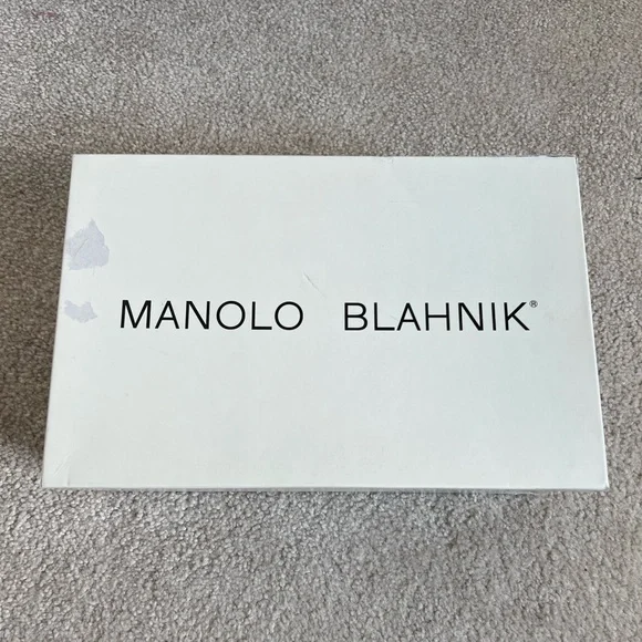 Manolo Blahnik Shoe Box Manolo Blahnik New Giungla Quilted Ballet